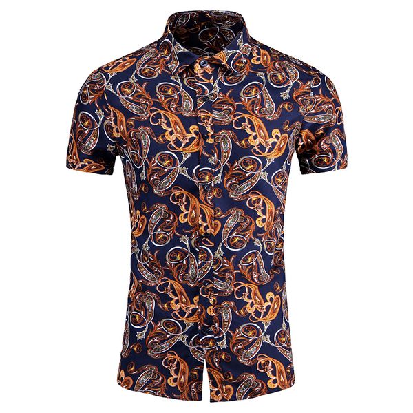 2020 shirt plus size floral shirt short sleeve s4 -7xl mens casual dress shirts brand for men, White;black
2020 shirt plus size floral shirt short sleeve s4 -7xl mens casual dress shirts brand for men, White;black