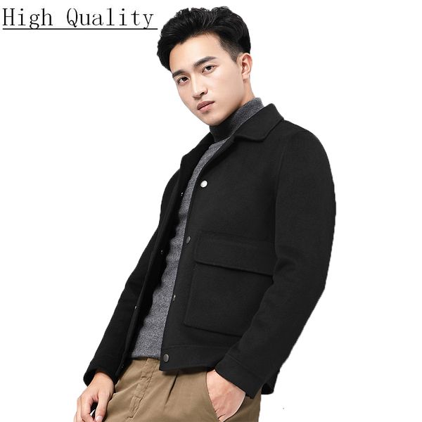 double-sided wool coat men short casual jacket mens overcoat spring slim fit coats casaco masculino t-01-1816 kj1391, Black
double-sided wool coat men short casual jacket mens overcoat spring slim fit coats casaco masculino t-01-1816 kj1391, Black
