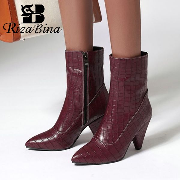 rizabina plus size 35-47 women short boots fashion pointed head side zipper shoes women special high heels warm shine footwear, Black
rizabina plus size 35-47 women short boots fashion pointed head side zipper shoes women special high heels warm shine footwear, Black