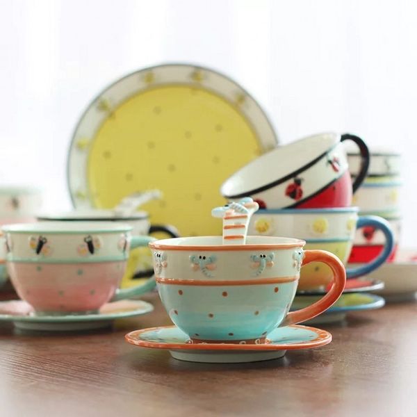 ayc new cute cartoon children's tableware ceramic 5 piece set creative small insect butterfly bee bowl cup spoon
ayc new cute cartoon children's tableware ceramic 5 piece set creative small insect butterfly bee bowl cup spoon