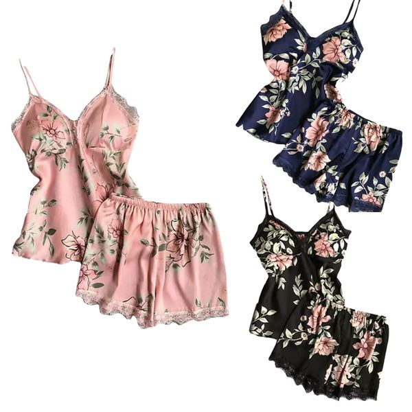 2019 summer women printing spaghetti strap pajamas simulation silk nightgown plus size home underwear nightdress set hot, Blue;gray
2019 summer women printing spaghetti strap pajamas simulation silk nightgown plus size home underwear nightdress set hot, Blue;gray