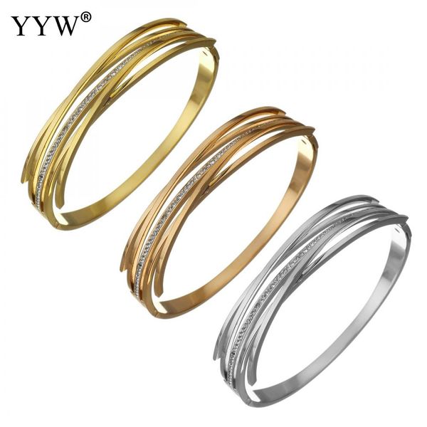yyw stainless steel bangle women fashion simple rhinestone cuff banglesi damskie wristband 57x50mm pulseras mujer bransoletk, Black
yyw stainless steel bangle women fashion simple rhinestone cuff banglesi damskie wristband 57x50mm pulseras mujer bransoletk, Black