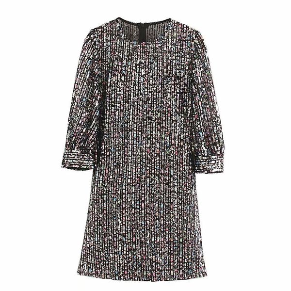 agong sequined straight dresses women fashion casual o neck dress women elegant three quarter mini dresses female ladies kw, Black;gray
agong sequined straight dresses women fashion casual o neck dress women elegant three quarter mini dresses female ladies kw, Black;gray