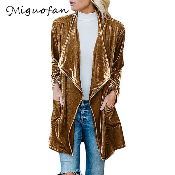 miguofan long women jacket coat velvet office lady vintage open stitch long sleeve outwears jackets 2019 autumn winter new, Black;brown
miguofan long women jacket coat velvet office lady vintage open stitch long sleeve outwears jackets 2019 autumn winter new, Black;brown