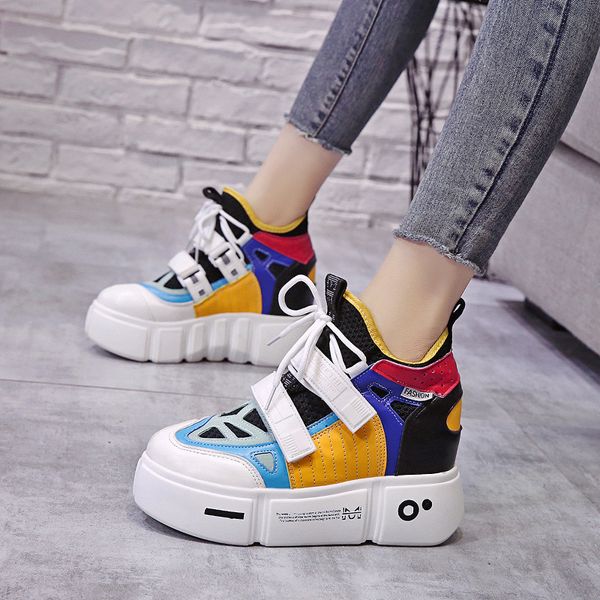 2019 new women platform casual shoes mesh breathable wedge heels shoes 9cm spring thick sole sneakers woman deportivas mujer, Black
2019 new women platform casual shoes mesh breathable wedge heels shoes 9cm spring thick sole sneakers woman deportivas mujer, Black