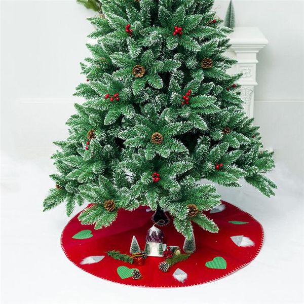 red non-woven christmas tree skirt aprons golden edge santa and snowman decoration for home xmas tree skirt new year
red non-woven christmas tree skirt aprons golden edge santa and snowman decoration for home xmas tree skirt new year