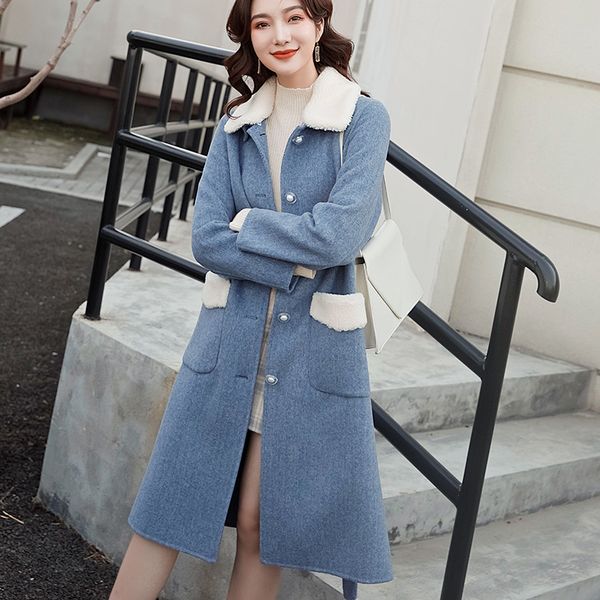 lhzsyy 2019winter новых женщин двусторонний шерстяное пальто моды меховой воротник длинный толстый кашемировый кардиган теплый pure wool coa, Black
lhzsyy 2019winter новых женщин двусторонний шерстяное пальто моды меховой воротник длинный толстый кашемировый кардиган теплый pure wool coa, Black