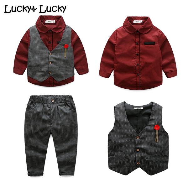 3pcs/set boys clothes shirt+vest+pants roupas infantis menino fashion children clothing kids clothing for party, White
3pcs/set boys clothes shirt+vest+pants roupas infantis menino fashion children clothing kids clothing for party, White