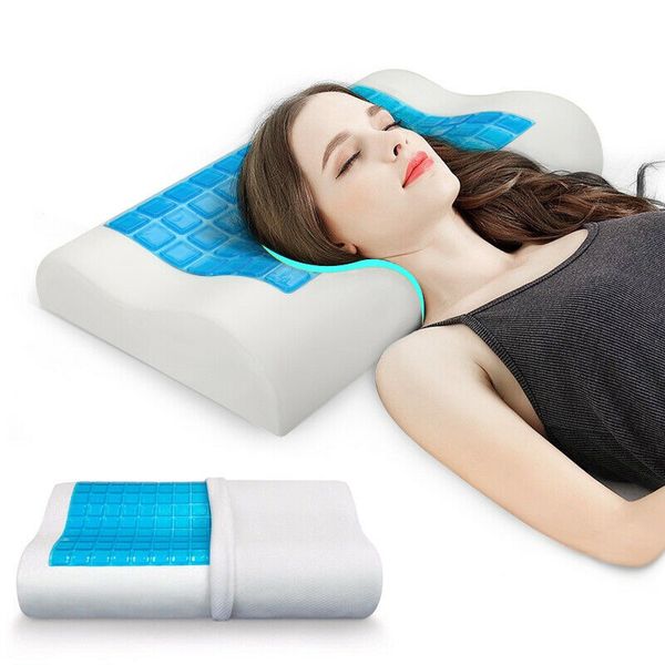 comfort memory foam gel pillow for relaxing cooling sleeping 
comfort memory foam gel pillow for relaxing cooling sleeping