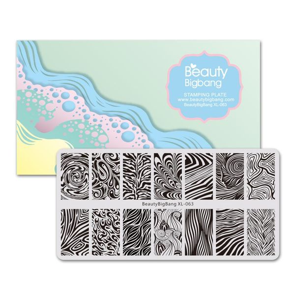 beautybigbang 6*12cm rectangle nail stamping plate water marble manicure nail art image template manicure stencils tool, White
beautybigbang 6*12cm rectangle nail stamping plate water marble manicure nail art image template manicure stencils tool, White