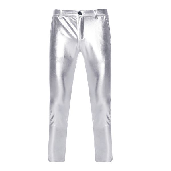 mens pu faux motorcycle pants straight leg trousers 2019 shiny sliver coated metallic pants men nightclub stage costume homme, Black
mens pu faux motorcycle pants straight leg trousers 2019 shiny sliver coated metallic pants men nightclub stage costume homme, Black