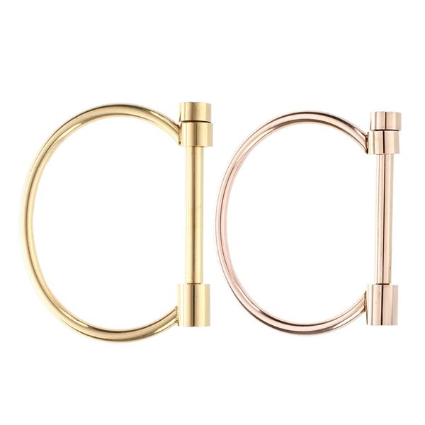 2 pcs bangles, fashion shackle screw cuff bracelet stainless steel bracelets ; gold & rose gold, Black
2 pcs bangles, fashion shackle screw cuff bracelet stainless steel bracelets ; gold & rose gold, Black