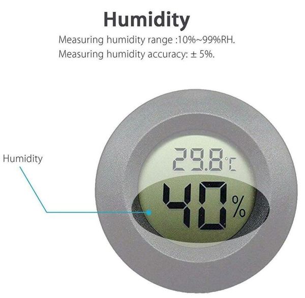 circular embedded digital temperature and humidity for pet reptile acrylic box electronic thermometer outdoor home mini hygroscope
circular embedded digital temperature and humidity for pet reptile acrylic box electronic thermometer outdoor home mini hygroscope
