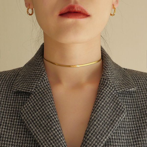 timeless wonder titanium pave snake chain choker necklace jewelry punk hip hop ins trendy stainless steel boho star 2125, Golden;silver
timeless wonder titanium pave snake chain choker necklace jewelry punk hip hop ins trendy stainless steel boho star 2125, Golden;silver