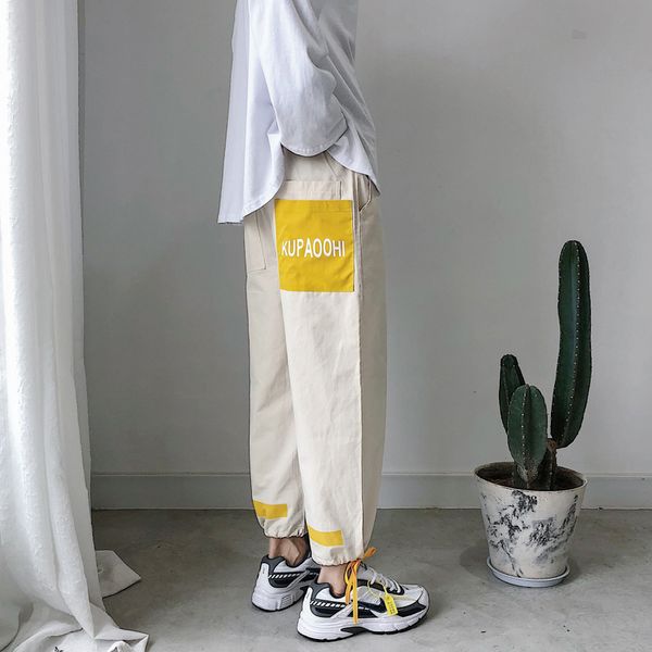 spring new cotton track pants men's fashion solid color casual drawstring joggers pants man streetwear loose hip hop trousers, Black
spring new cotton track pants men's fashion solid color casual drawstring joggers pants man streetwear loose hip hop trousers, Black