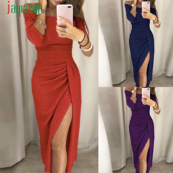 jaycosin 2019 women dress fashion women off shoulder high slit bodycon clothing brief long sleeve various colorful dresses a#, Black;gray
jaycosin 2019 women dress fashion women off shoulder high slit bodycon clothing brief long sleeve various colorful dresses a#, Black;gray