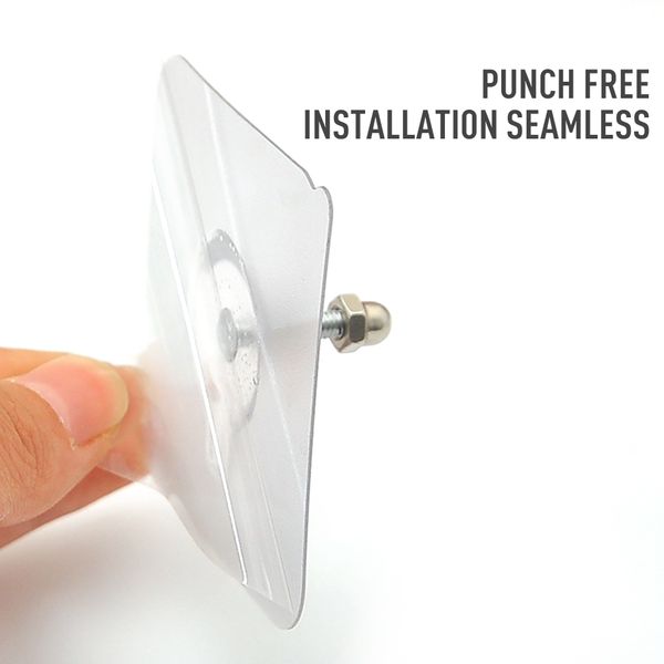 new pvc strong adhesive nails wall poster seamless wall hook waterproof durable transparent kitchen bathroom screw hook hanger hooks rails 
new pvc strong adhesive nails wall poster seamless wall hook waterproof durable transparent kitchen bathroom screw hook hanger hooks rails