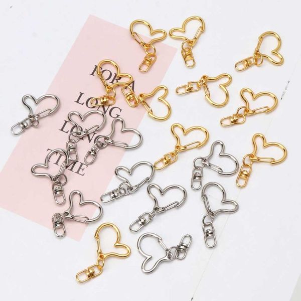 10pcs diy metal heart keychain swivel lobster clasp snap hook jewelry findings, Silver
10pcs diy metal heart keychain swivel lobster clasp snap hook jewelry findings, Silver