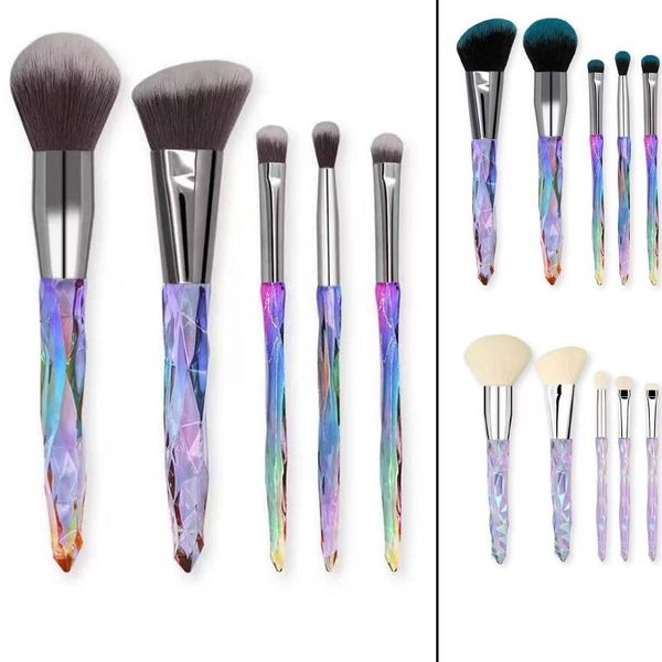 5pcs/set diamond shape rainbow handle makeup brushes sets kit gradient crystal transparent plastic handle beauty brush party favor xd19814
5pcs/set diamond shape rainbow handle makeup brushes sets kit gradient crystal transparent plastic handle beauty brush party favor xd19814