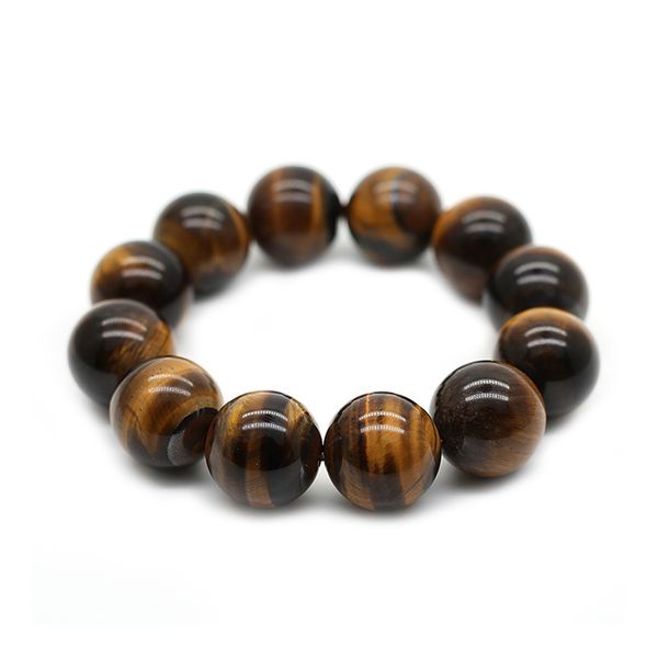 

2019 natural tiger eye stone bracelet hand chain jewellery women men gift beads bracelets couple bracelets sbangles accessories, Black