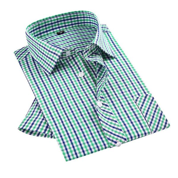 men's summer fashion clothing cotton turn-down collar plaid short sleeve causal shirts
men's summer fashion clothing cotton turn-down collar plaid short sleeve causal shirts