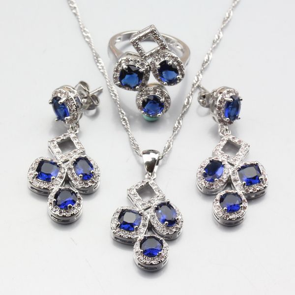 manny trinket irregular style blue zircon 925 sterling silver jewelry sets earrings pendant necklace ring for women gift, Slivery;golden
manny trinket irregular style blue zircon 925 sterling silver jewelry sets earrings pendant necklace ring for women gift, Slivery;golden