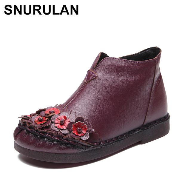 snurulan 2019 new arrival retro genuine leather ankle boots women boots cowhide flat shoes handmade winter fur, Black
snurulan 2019 new arrival retro genuine leather ankle boots women boots cowhide flat shoes handmade winter fur, Black