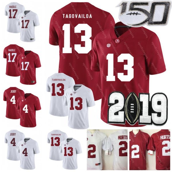 ncaa alabama crimson tide football 13 tua tagovailoa 4 jerry jeudy 17 jaylen waddle hurts ridley najee harris college 150th champions jersey, Black;red
ncaa alabama crimson tide football 13 tua tagovailoa 4 jerry jeudy 17 jaylen waddle hurts ridley najee harris college 150th champions jersey, Black;red
