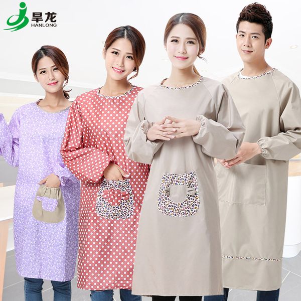 aprons kitchen apron long sleeve waterproof and oilproof thick fashion home cooking gown female men's waist overalls
aprons kitchen apron long sleeve waterproof and oilproof thick fashion home cooking gown female men's waist overalls