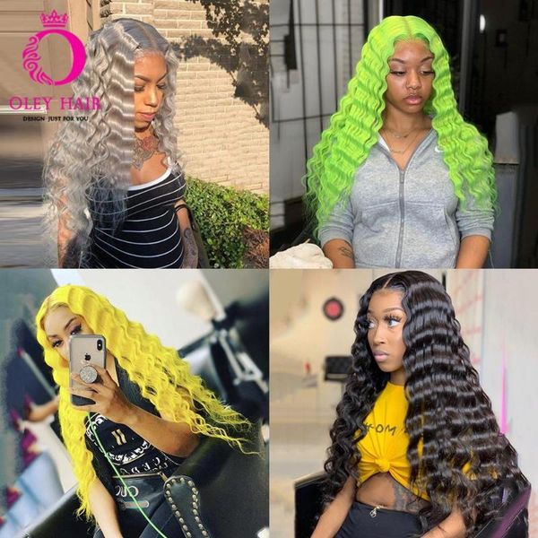 oley hair heat resistant yellow green grey black synthetic wig glueless deep wave lace front wig cosplay wigs for black women
oley hair heat resistant yellow green grey black synthetic wig glueless deep wave lace front wig cosplay wigs for black women