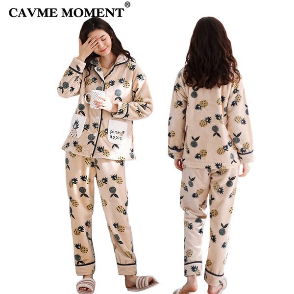 cavme femme thicken flannel pajama sets for women ladies printing full sleeve home clothes nightwear 2 pcs set, Blue;gray
cavme femme thicken flannel pajama sets for women ladies printing full sleeve home clothes nightwear 2 pcs set, Blue;gray