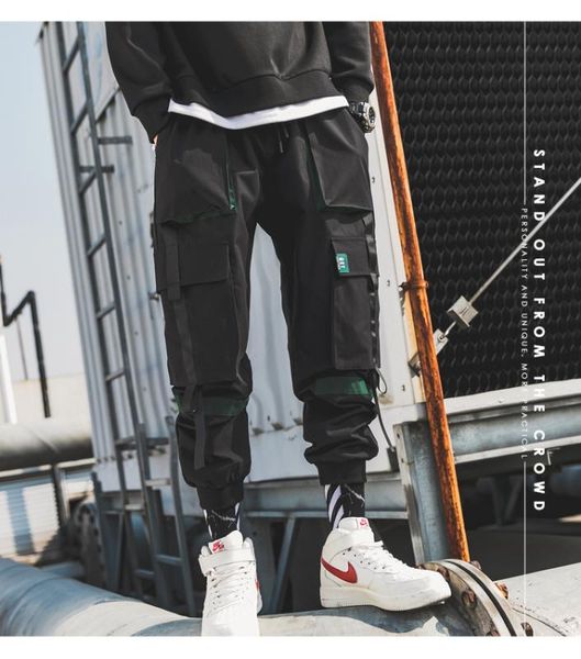 ribbons streetwear cargo pants 2020 autumn hip hop joggers pants overalls black fashions baggy pockets trousers
ribbons streetwear cargo pants 2020 autumn hip hop joggers pants overalls black fashions baggy pockets trousers
