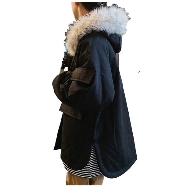 2020 winter chic trend net red hooded fur collar coat long cotton pad warm padded jacket, Black
2020 winter chic trend net red hooded fur collar coat long cotton pad warm padded jacket, Black