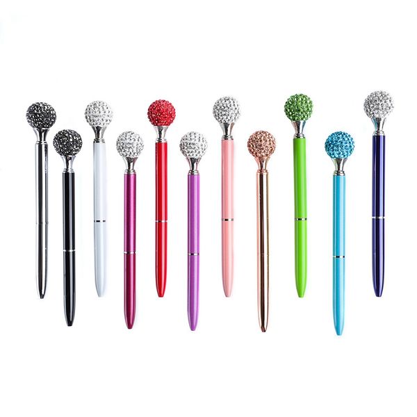 colorful diamond ball pen (11 colors) bling rhinestones crystal metal ballpoint pens black ink office supplies students gift awards
colorful diamond ball pen (11 colors) bling rhinestones crystal metal ballpoint pens black ink office supplies students gift awards