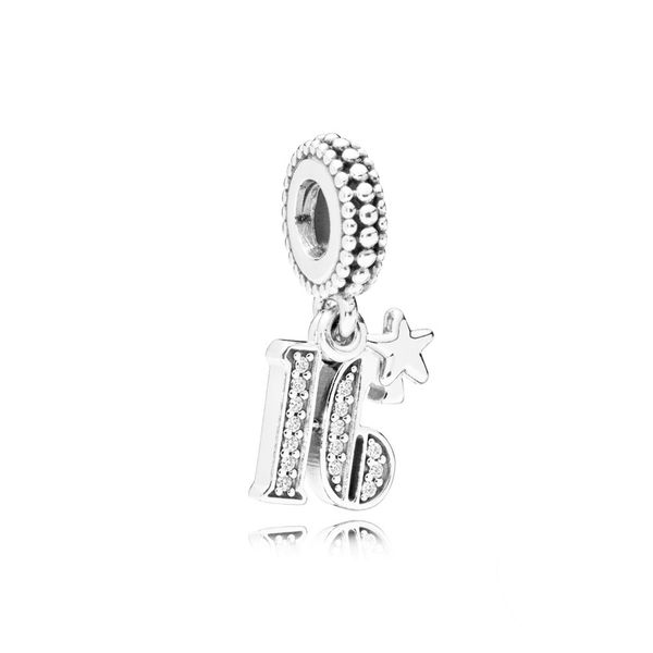 new 100% 925 sterling silver 797261cz 16 years of love hanging charm pendant exquisite noble women's jewelry gift recommend gifts, Black
new 100% 925 sterling silver 797261cz 16 years of love hanging charm pendant exquisite noble women's jewelry gift recommend gifts, Black