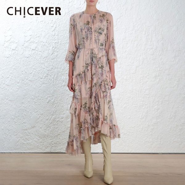 chicever vintage elegant asymmetrical midi print dress female long sleeve bandage ruffle women's dresses fashion summer 2019, Black;gray
chicever vintage elegant asymmetrical midi print dress female long sleeve bandage ruffle women's dresses fashion summer 2019, Black;gray