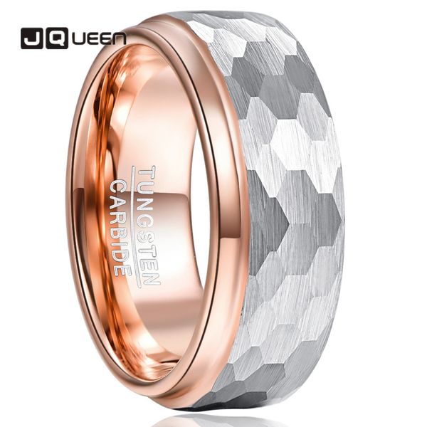 2020 8mm silver promosal ring for men inner rose gold surface hammered tungsten steel ring, Slivery;golden
2020 8mm silver promosal ring for men inner rose gold surface hammered tungsten steel ring, Slivery;golden