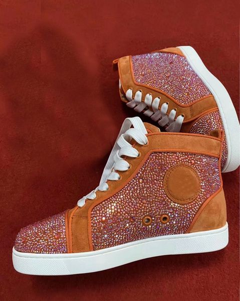 favorite strass high red bottom sneakers for women,men trainer suede leather red sole casual walking fashion luxury design party wedding, Black
favorite strass high red bottom sneakers for women,men trainer suede leather red sole casual walking fashion luxury design party wedding, Black