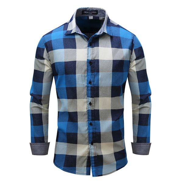 2019 new men's plaid casual shirt fashion long sleeve social shirt male smil fit cotton clothes euro size -3xl,fm088, White;black
2019 new men's plaid casual shirt fashion long sleeve social shirt male smil fit cotton clothes euro size -3xl,fm088, White;black