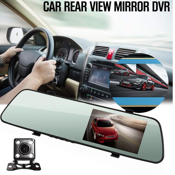 4.3 inch rearview mirror dual lens automobile data recorder hd night vision 170 degree wide angle car driving recorder car dvr
4.3 inch rearview mirror dual lens automobile data recorder hd night vision 170 degree wide angle car driving recorder car dvr