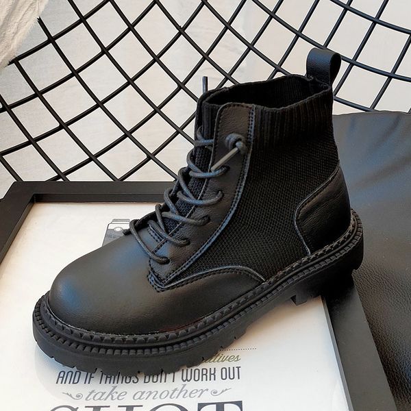 winter kids martin boots autumn genuine leather boys ankle boot girls socks fashion shoes waterproof casual children rubber boot, Black;grey
winter kids martin boots autumn genuine leather boys ankle boot girls socks fashion shoes waterproof casual children rubber boot, Black;grey