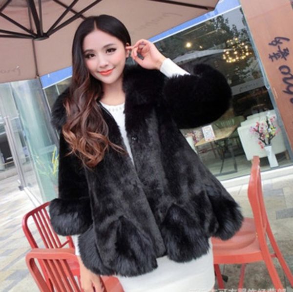 2019 vetement winter women's faux fur coat femme fluffy patchwork outwear fluffy butterfly sleeve preppy plus size coat aw163, Black
2019 vetement winter women's faux fur coat femme fluffy patchwork outwear fluffy butterfly sleeve preppy plus size coat aw163, Black