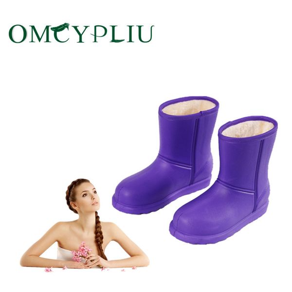 snow boots woman 2019 winter women ankle boot waterproof plus size flat rain booties keep warm ladies shoes cotton botas mujer mx200508, Black