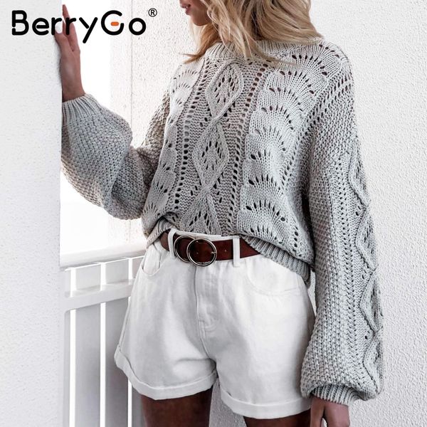 berrygo hollow out knitted sweater women lantern sleeve female autumn pullover sweaters o-neck winter casual ladies jumpers 2019, White;black
berrygo hollow out knitted sweater women lantern sleeve female autumn pullover sweaters o-neck winter casual ladies jumpers 2019, White;black