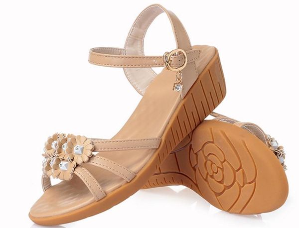 2019 women's sandals in summer with new style middle heel slope heel flower @13, Black
2019 women's sandals in summer with new style middle heel slope heel flower @13, Black