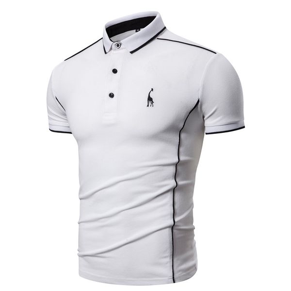 2020 new summer cotton polo shirt men turn down collar casual social style giraffe brand embroidery mens polos male tees, White;black
2020 new summer cotton polo shirt men turn down collar casual social style giraffe brand embroidery mens polos male tees, White;black