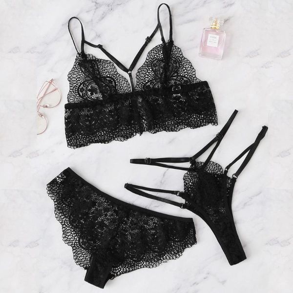 3pc bra set women lace bra briefs lingerie set underwear women pajamas sleepwear thong underwear black erotic, Red;black
3pc bra set women lace bra briefs lingerie set underwear women pajamas sleepwear thong underwear black erotic, Red;black