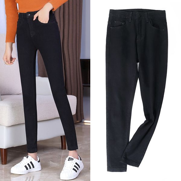 2019 new style women's jeans korean-style slimming high-waisted online celebrity style solid color tight-fit capri pencil skinny, Blue
2019 new style women's jeans korean-style slimming high-waisted online celebrity style solid color tight-fit capri pencil skinny, Blue