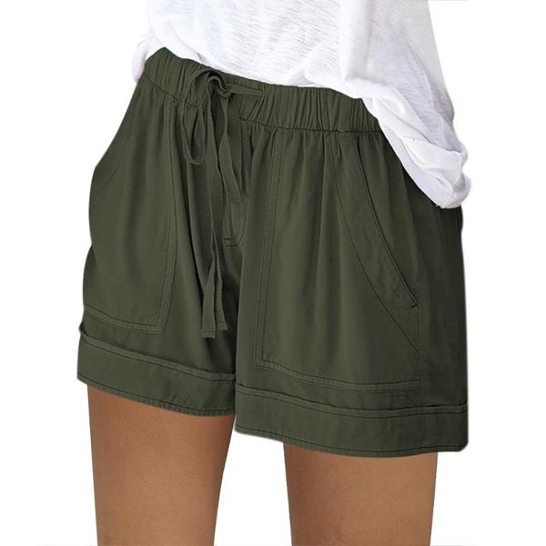 laspera 2020 women shorts new summer loose comfy drawstring shorts splice casual elastic waist pocketed loose short feminino, White;black
laspera 2020 women shorts new summer loose comfy drawstring shorts splice casual elastic waist pocketed loose short feminino, White;black