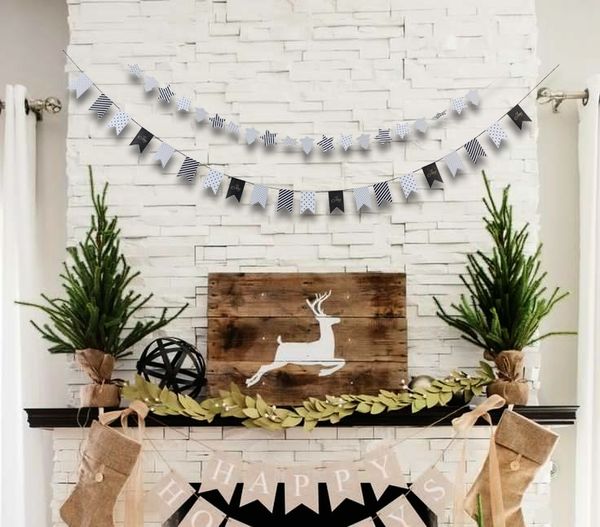 merry christmas gold / balck / white banner christmas tree hanging home decorative garland star tree paper banner
merry christmas gold / balck / white banner christmas tree hanging home decorative garland star tree paper banner
